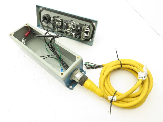 Saginaw SCE-4PB Push Button Electrical Enclosure 4 Station Control Banner E-Stop