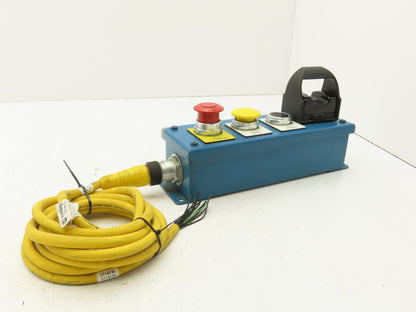 Saginaw SCE-4PB Push Button Electrical Enclosure 4 Station Control Banner E-Stop