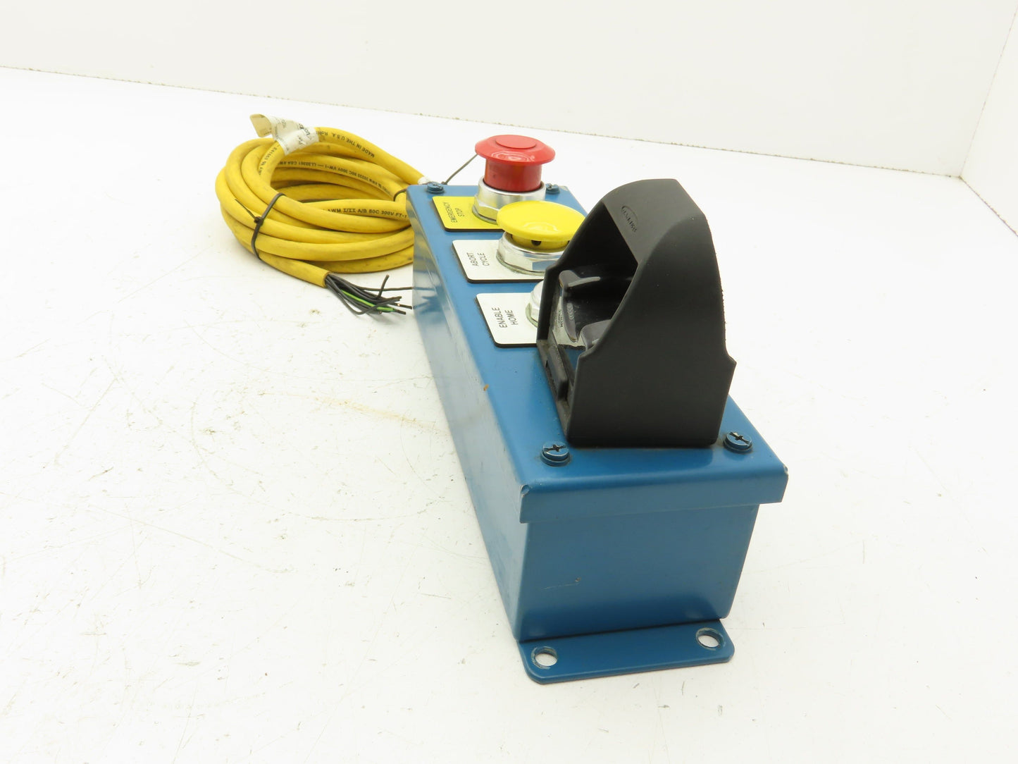 Saginaw SCE-4PB Push Button Electrical Enclosure 4 Station Control Banner E-Stop