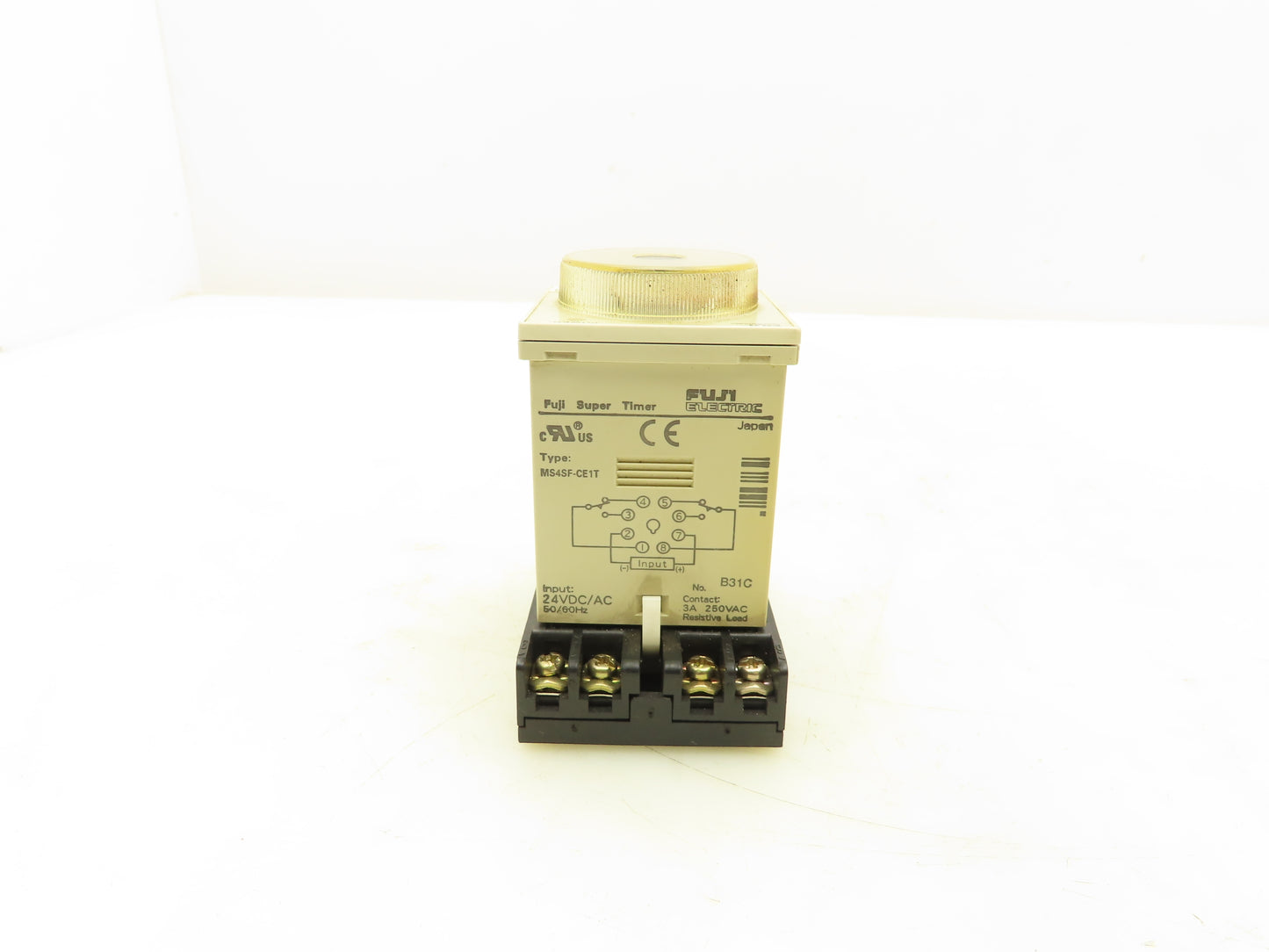 Fuji Electric MS4SF-CE1T Super Timer Relay Socket 0.6-12 Sec 24V