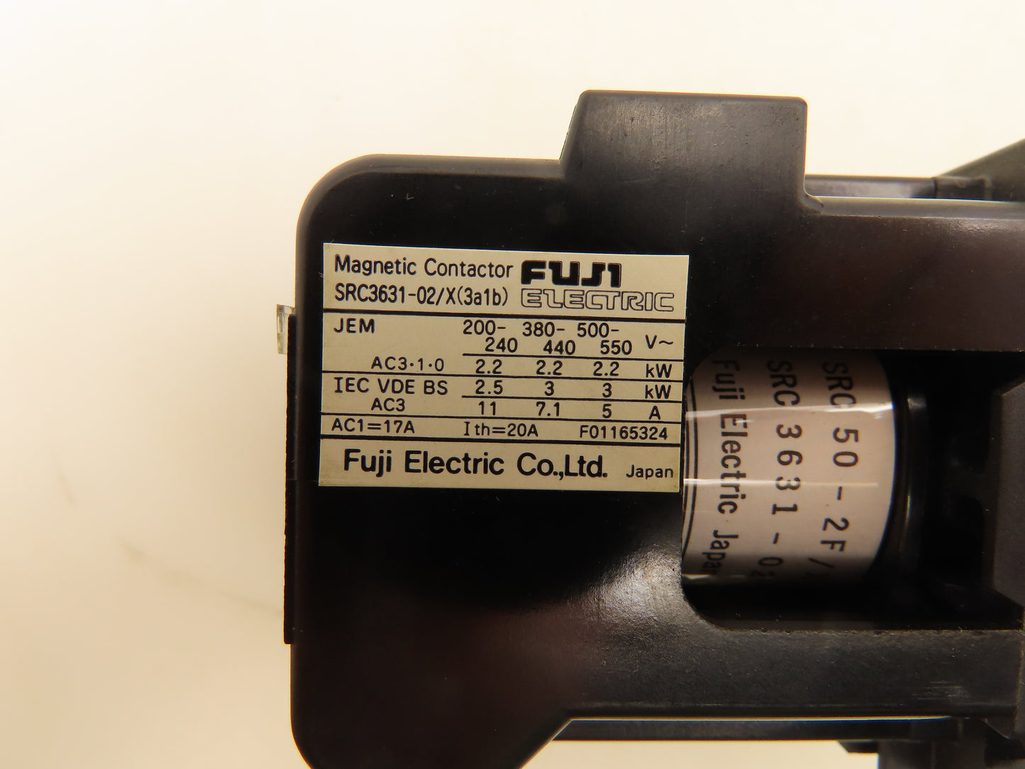 Fuji Electric SRC3631-02/X Magnetic Contactor 120V Coil Lot of 2