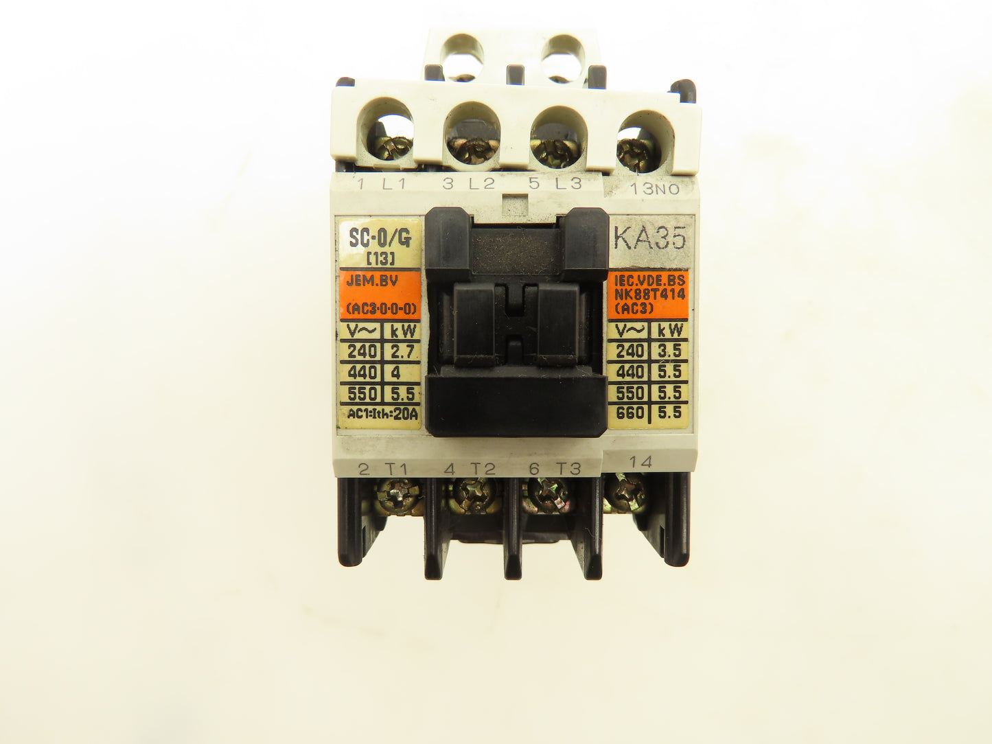 Fuji Electric SC-0/G Contactor 24V Coil 600V 5HP Lot of 5