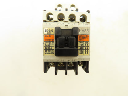 Fuji Electric SC-0/G Contactor 24V Coil 600V 5HP Lot of 5