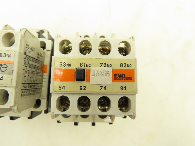 Fuji Electric SC-4-0/G Contactor Auxiliary Block 24V Coil 600V 20A Lot of 3