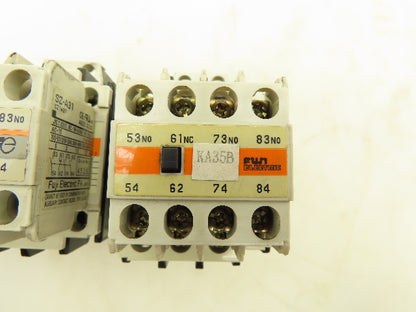 Fuji Electric SC-4-0/G Contactor Auxiliary Block 24V Coil 600V 20A Lot of 3