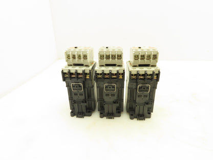 Fuji Electric SC-4-0/G Contactor Auxiliary Block 24V Coil 600V 20A Lot of 3