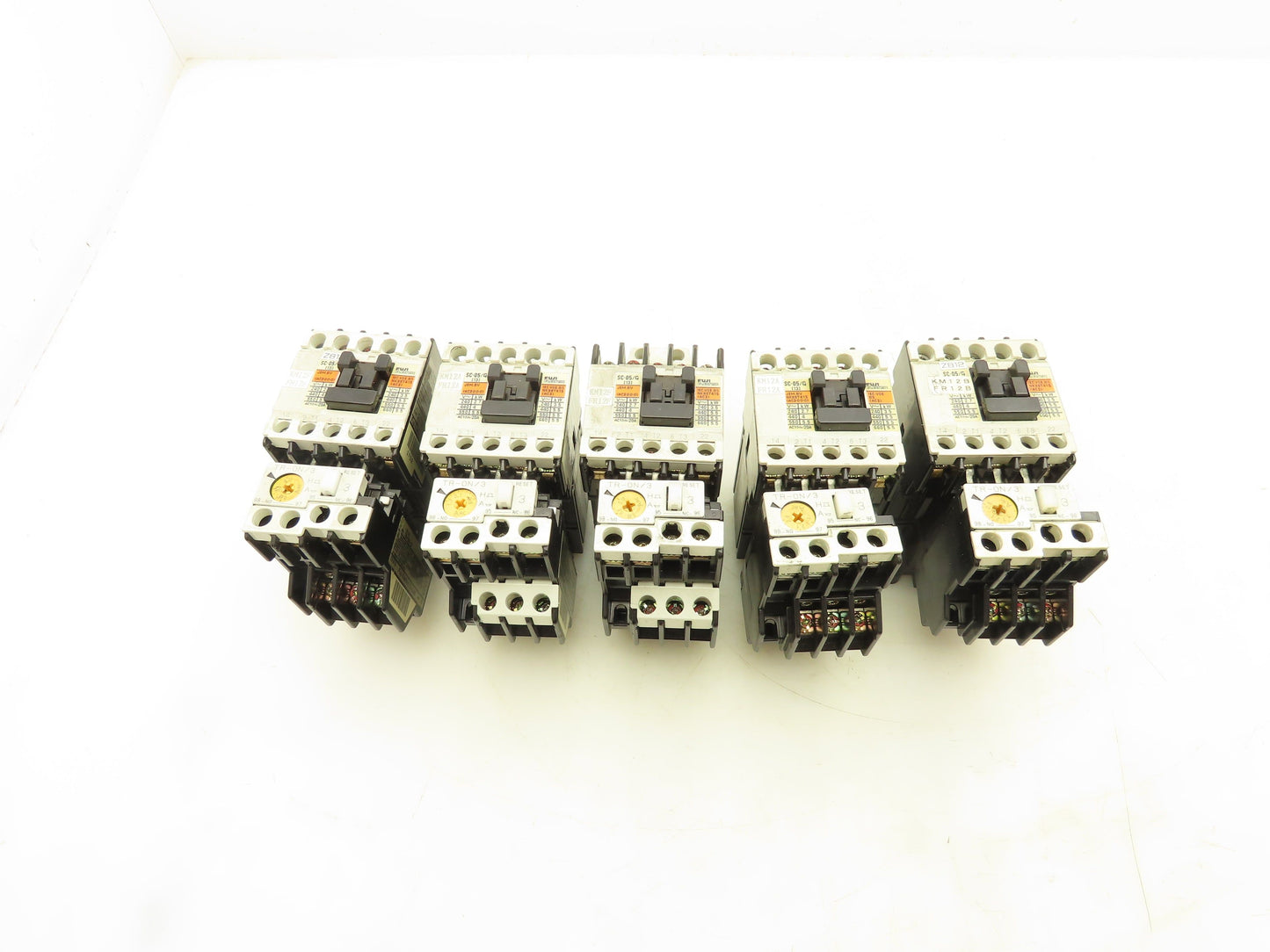 Fuji Electric SC-05/G Contactor Overload Relay TR-0N/3 24V Coil 600V Lot of 5