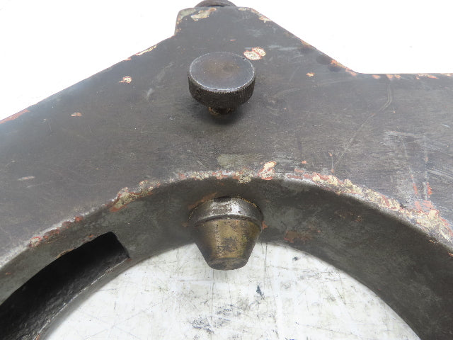 Steel Lathe Steady Rest 20" Swing 7" Max OD Roller Bearing 3 Point *Broken Knob