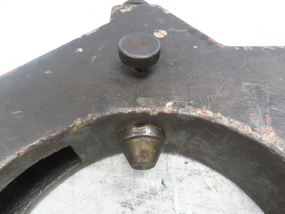 Steel Lathe Steady Rest 20" Swing 7" Max OD Roller Bearing 3 Point *Broken Knob