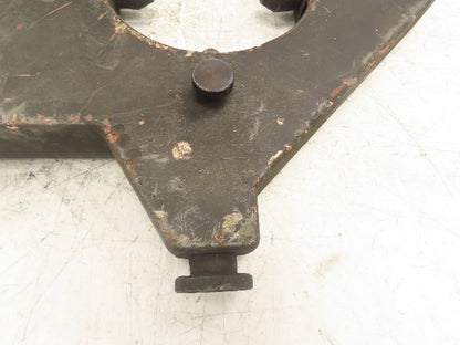 Steel Lathe Steady Rest 20" Swing 7" Max OD Roller Bearing 3 Point *Broken Knob