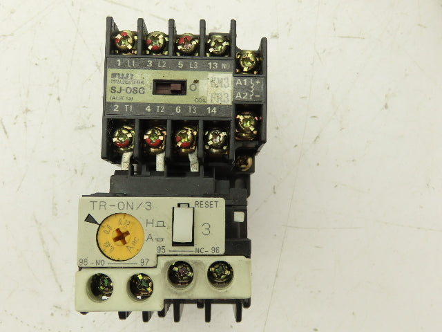 Fuji Electric SJ-OSG Contactor Overload Relay 15A 240-440V Lot of 4