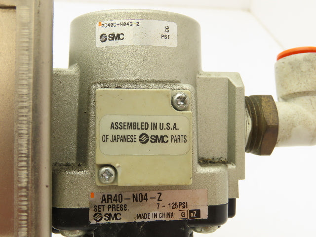 SMC AVL4000-N04P-5DZ Pneumatic Soft Start Lockout Valve w/Filter Regulator 1/2"