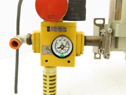 SMC AVL4000-N04P-5DZ Pneumatic Soft Start Lockout Valve w/Filter Regulator 1/2"