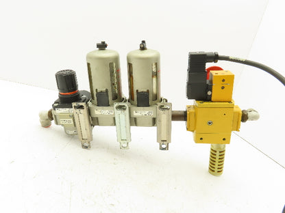 SMC AVL4000-N04P-5DZ Pneumatic Soft Start Lockout Valve w/Filter Regulator 1/2"