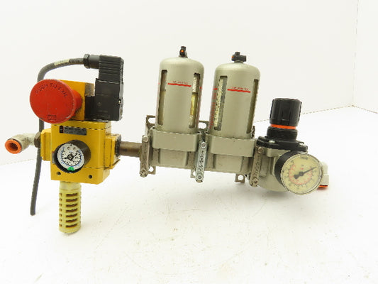 SMC AVL4000-N04P-5DZ Pneumatic Soft Start Lockout Valve w/Filter Regulator 1/2"