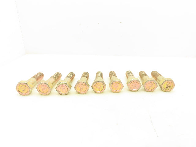 PFC 1"-8 x 4" Grade L9 Hex Head Cap Screw Bolt Zinc Yellow Coarse Lot of 9