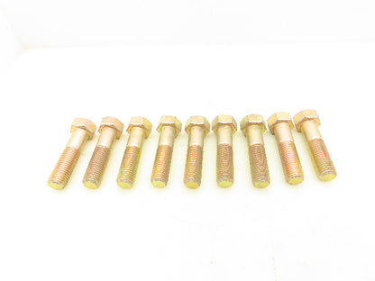 PFC 1"-8 x 4" Grade L9 Hex Head Cap Screw Bolt Zinc Yellow Coarse Lot of 9