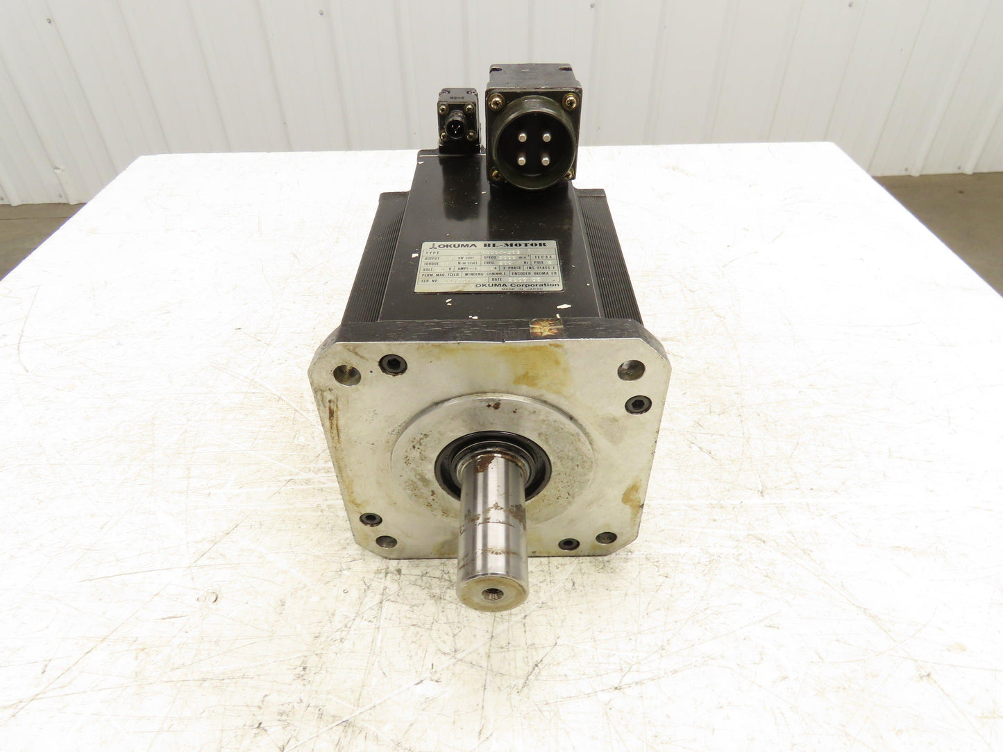 Okuma BL-MP300J-30S AC Servo Motor 5.1kW 3000 RPM 120V 3PH Encoder ER-J-7200D