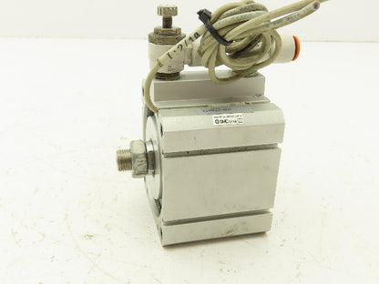SMC NCDQ8A250-025M Compact Air Cylinder 2.5" Bore 1/4" Stroke Double Acting