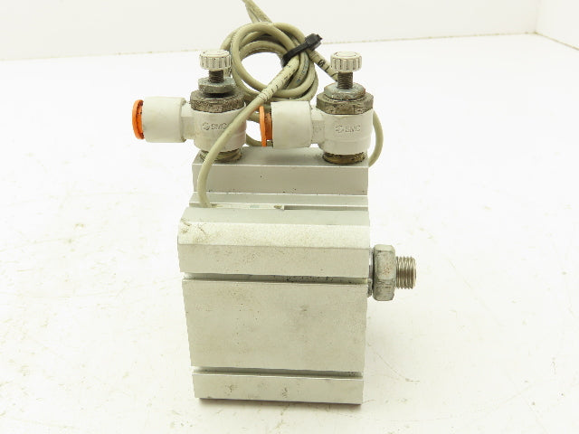 SMC NCDQ8A250-025M Compact Air Cylinder 2.5" Bore 1/4" Stroke Double Acting