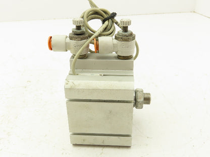 SMC NCDQ8A250-025M Compact Air Cylinder 2.5" Bore 1/4" Stroke Double Acting