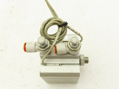 SMC NCDQ8A250-025M Compact Air Cylinder 2.5" Bore 1/4" Stroke Double Acting