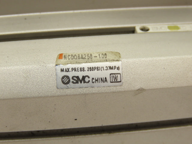 SMC NCDQ8A250-100 Compact Air Cylinder 2.5" Bore 1" Stroke Double Acting
