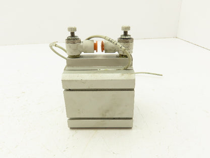 SMC NCDQ8A250-100 Compact Air Cylinder 2.5" Bore 1" Stroke Double Acting