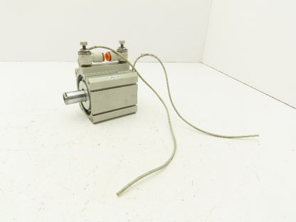 SMC NCDQ8A250-100 Compact Air Cylinder 2.5" Bore 1" Stroke Double Acting