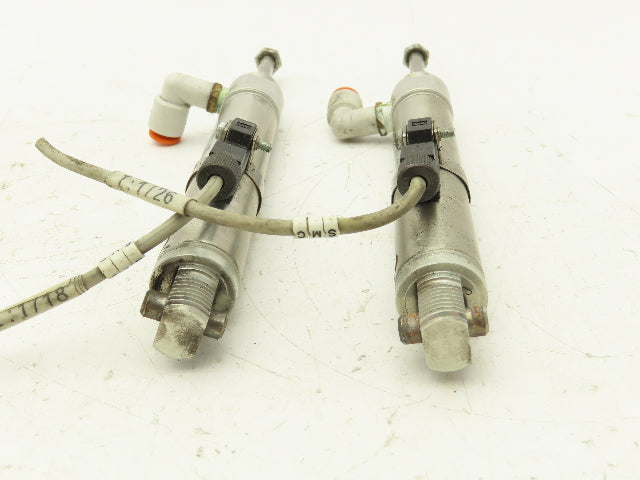 SMC NCDMC075-0200T Air Cylinder 2" Stroke Single Acting Spring Return  Lot of 2