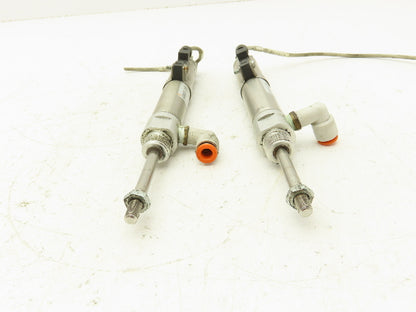 SMC NCDMC075-0200T Air Cylinder 2" Stroke Single Acting Spring Return  Lot of 2