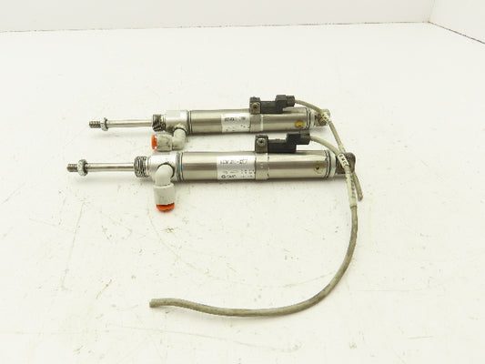 SMC NCDMC075-0200T Air Cylinder 2" Stroke Single Acting Spring Return  Lot of 2