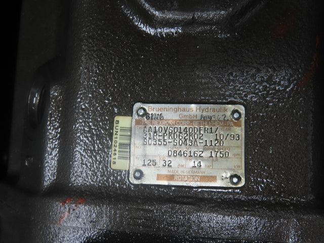 Rexroth AA10VS0140DFR1 Hydraulic Power Unit 60Hp 120 Gallon 230/460V 3Ph Pump