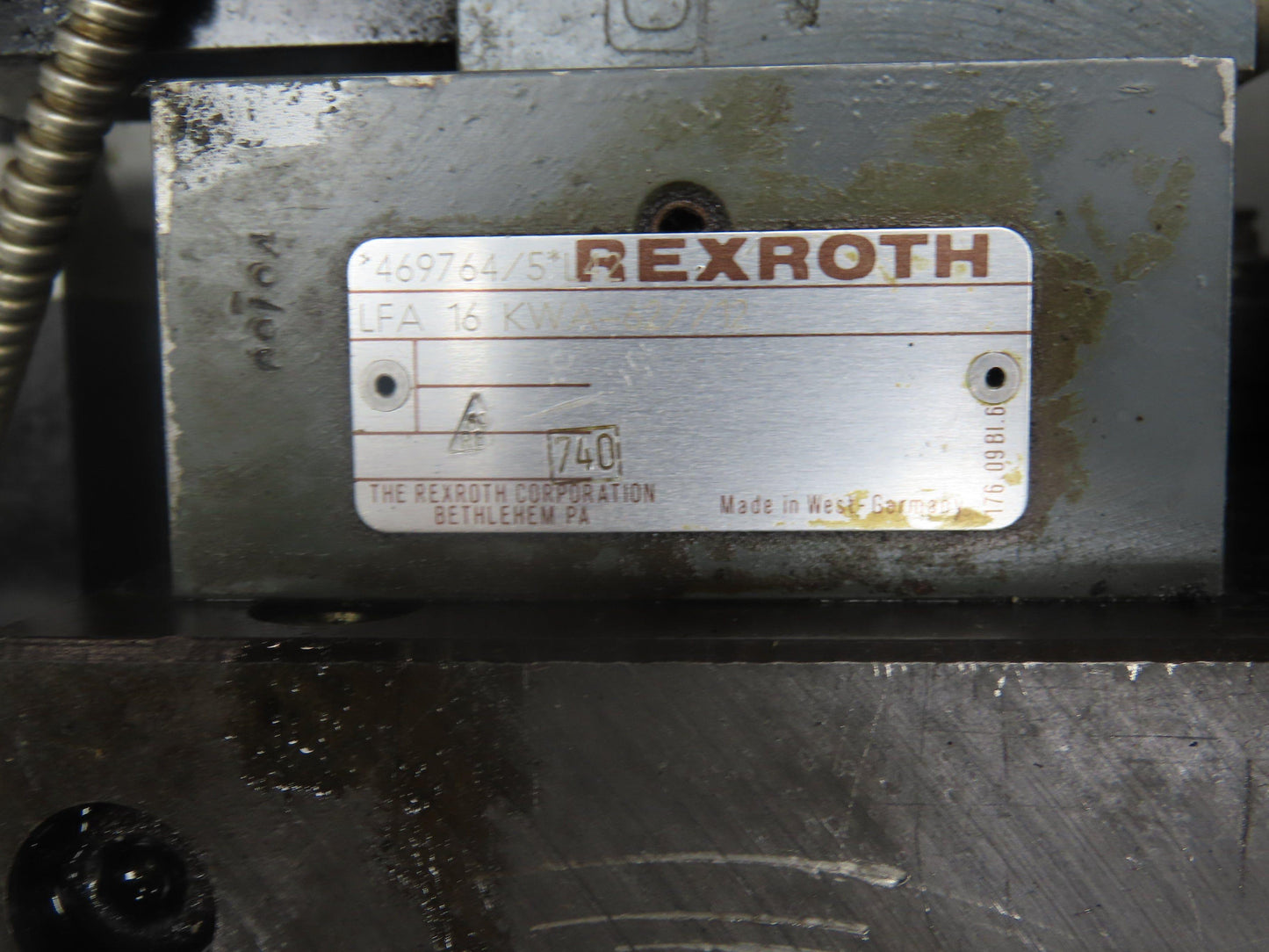 Rexroth AA10VS0140DFR1 Hydraulic Power Unit 60Hp 120 Gallon 230/460V 3Ph Pump