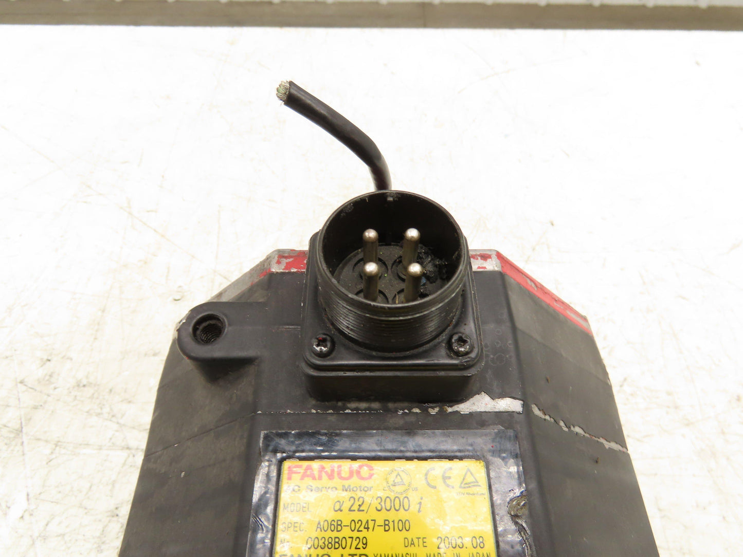 Fanuc A06B-0247-B100 AC Servo Motor 4kW 230V 3000 RPM 3PH Encoder A860-2000-T301