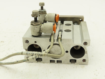 SMC MGPL20N-25-M9BZ Pneumatic Slide Bearing Guide Cylinder 20mm Bore 25mm Stroke
