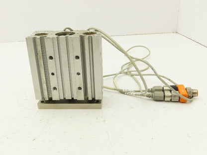 SMC MGPM25-50Z Pneumatic Slide Bearing Guide Cylinder 25mm Bore 50mm Stroke