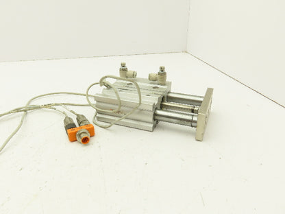 SMC MGPM25-50Z Pneumatic Slide Bearing Guide Cylinder 25mm Bore 50mm Stroke