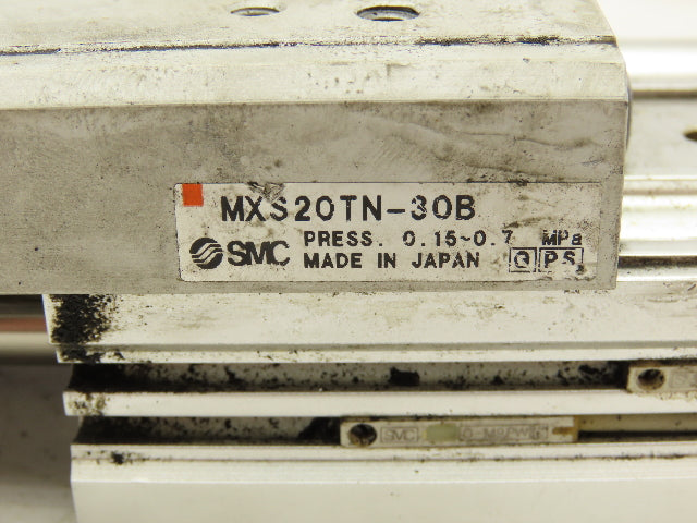 SMC MXS20TN-30B Pneumatic Air Slide Table Guide Cylinder 30mm Stroke