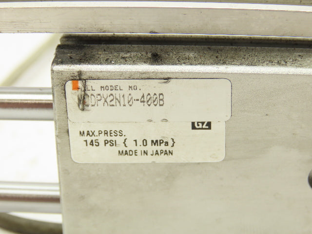 SMC NCDPX2N10-400B Pneumatic Air Slide Table Dual Rod Guide Cylinder 4" Stroke