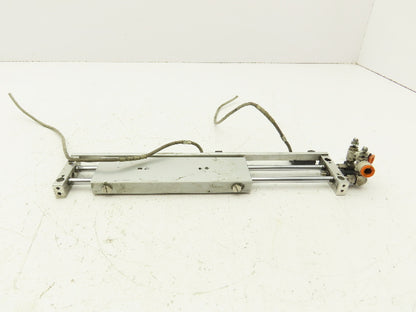 SMC NCDPX2N10-400B Pneumatic Air Slide Table Dual Rod Guide Cylinder 4" Stroke