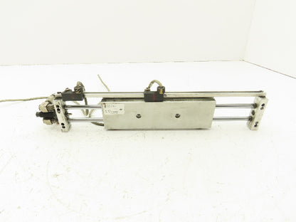 SMC NCDPX2N10-400B Pneumatic Air Slide Table Dual Rod Guide Cylinder 4" Stroke
