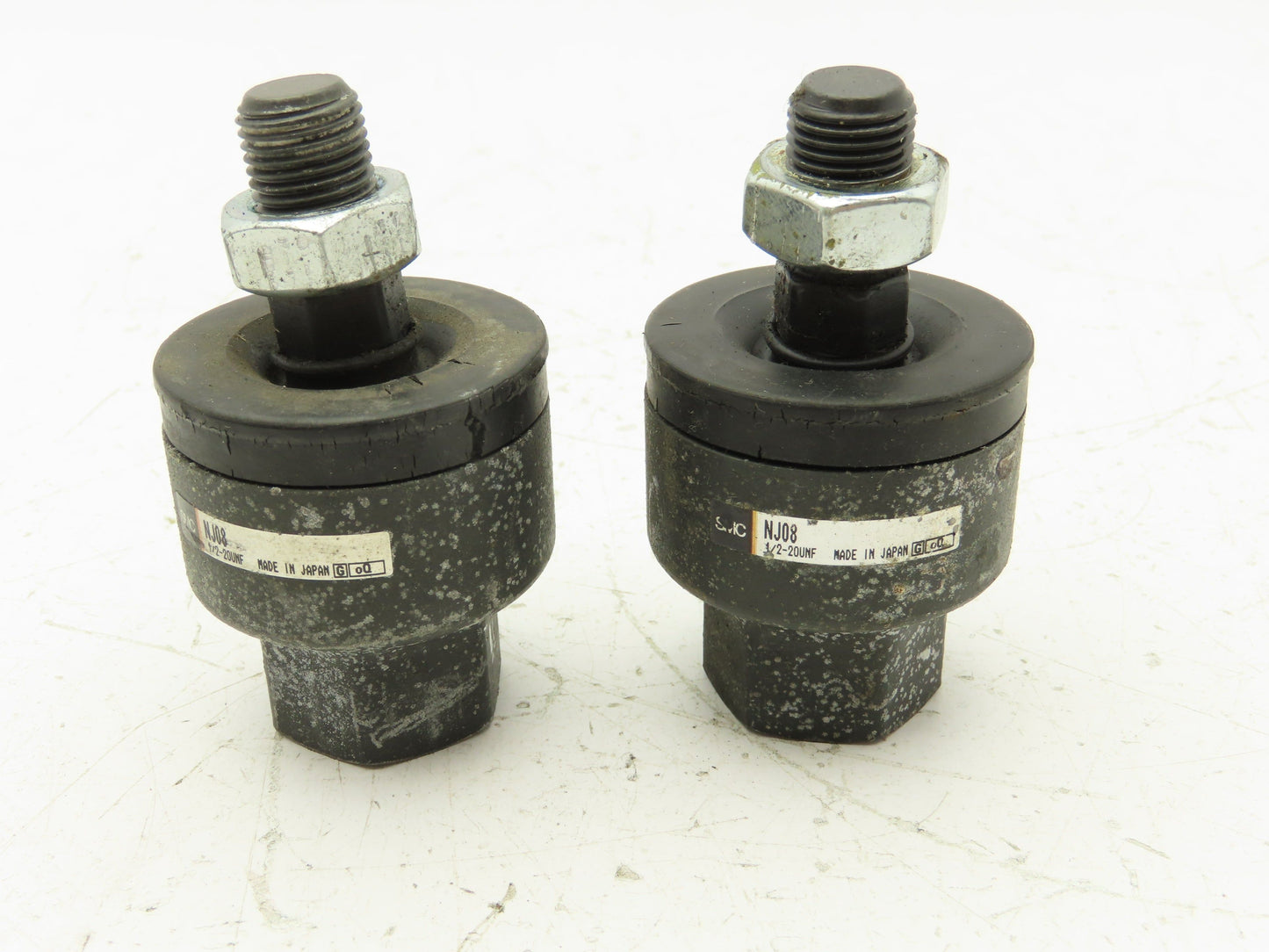 SMC NJ08 Cylinder Rod Alignment Coupler Floating Joint 1/2"-20 UNF  Lot of 2