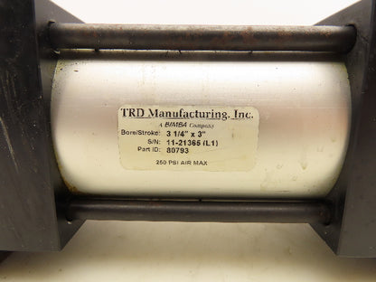 TRD Bimba TA-MF1D-3.25x3 Pneumatic Air Cylinder 3" Stroke Double Rod End