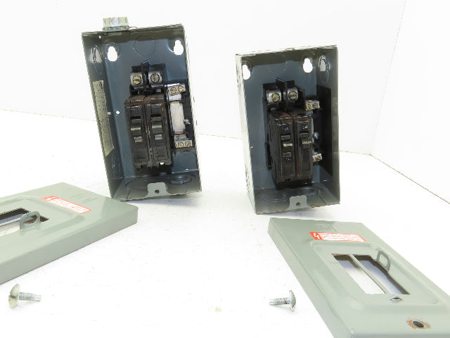 Square D Q02L30S Circuit Breaker Enclosure 30A 120/240V Lot of 2