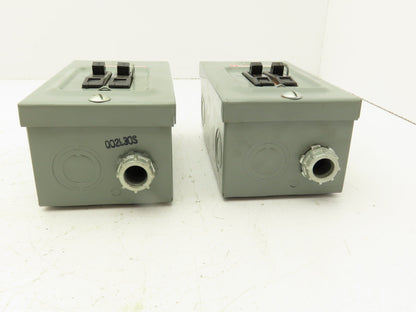 Square D Q02L30S Circuit Breaker Enclosure 30A 120/240V Lot of 2