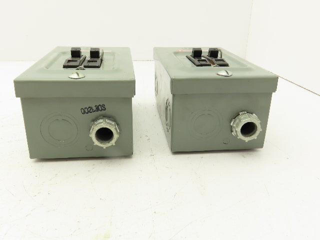 Square D Q02L30S Circuit Breaker Enclosure 30A 120/240V Lot of 2