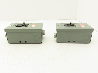 Square D Q02L30S Circuit Breaker Enclosure 30A 120/240V Lot of 2
