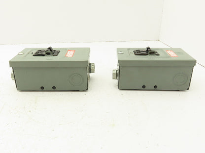 Square D Q02L30S Circuit Breaker Enclosure 30A 120/240V Lot of 2
