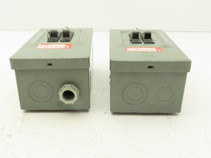 Square D Q02L30S Circuit Breaker Enclosure 30A 120/240V Lot of 2